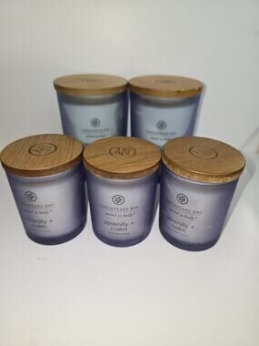 5 Chesapeake Bay Candle Mind & Body SERENITY + CALM Lavender Thyme 8.8oz & 3.7oz